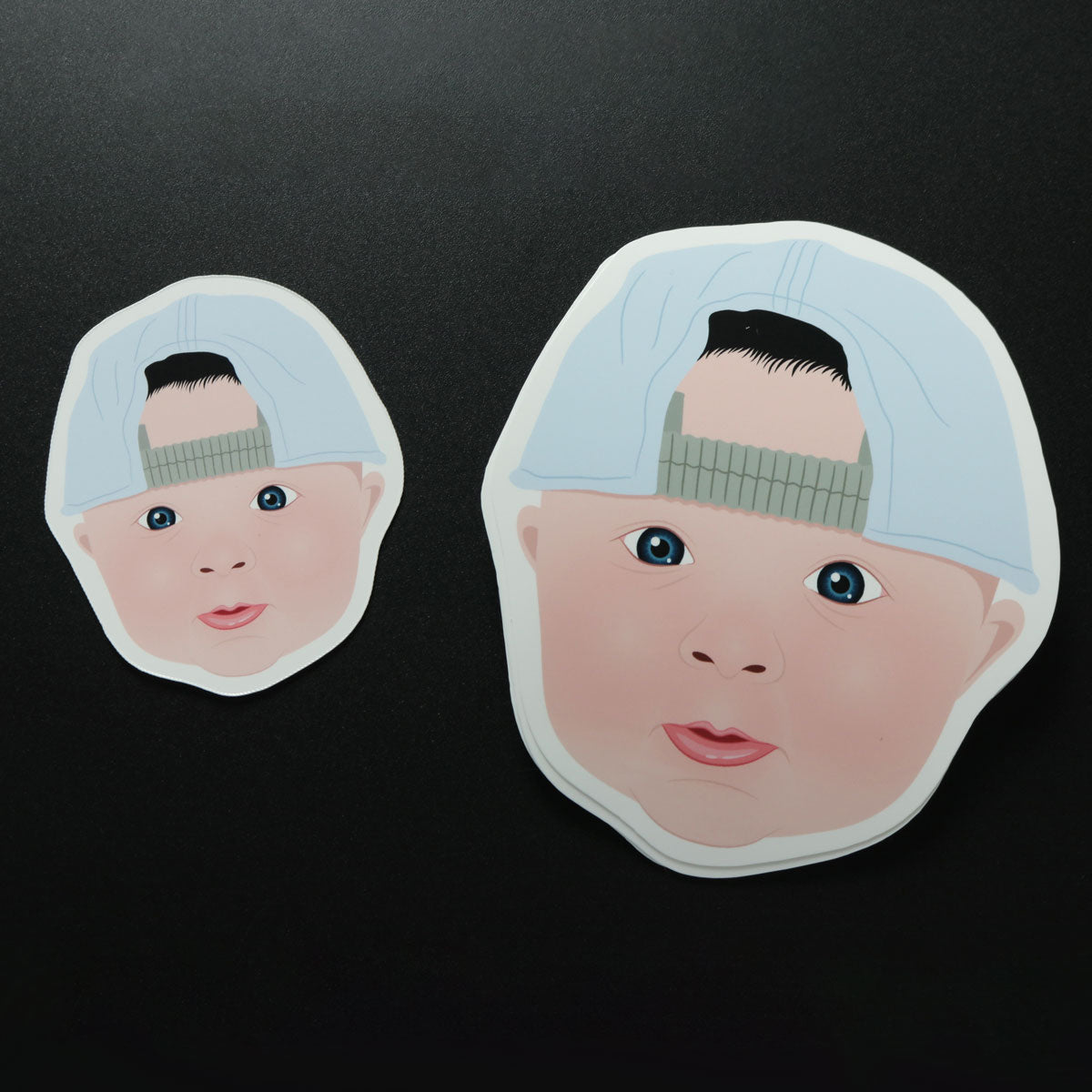 Custom Baby Face Stickers – Personalized Drawing Gifts
