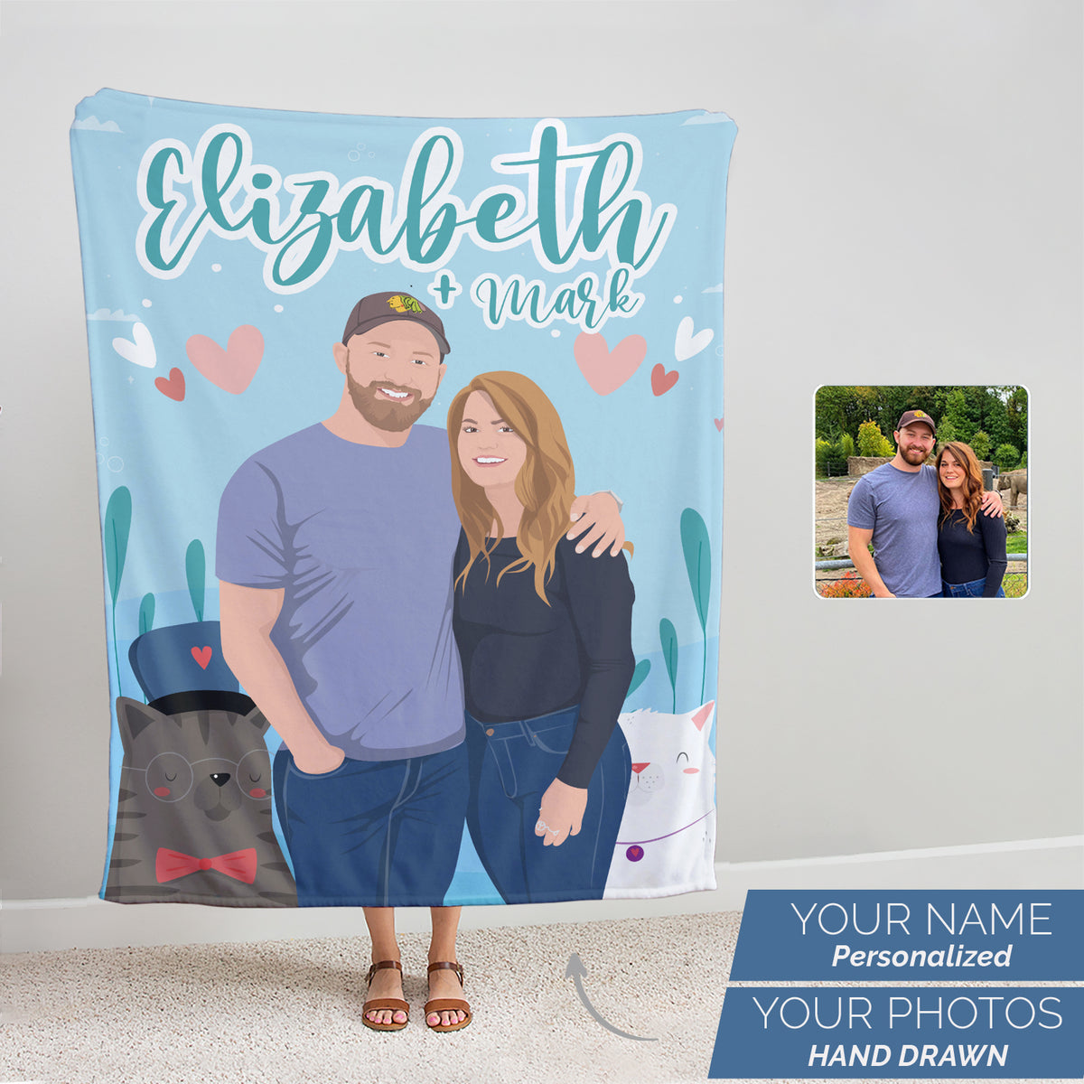 Custom blanket hot sale for girlfriend