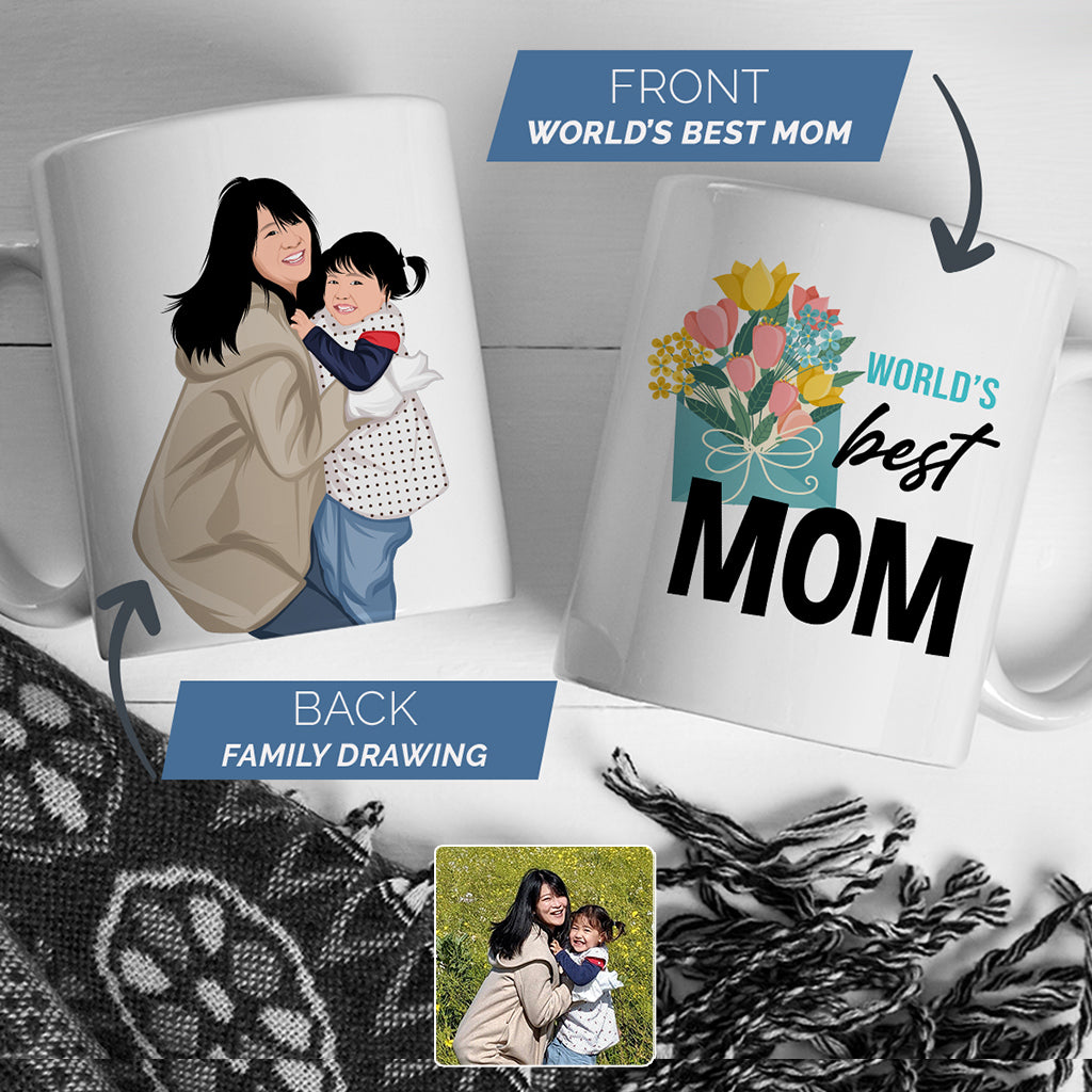 Worlds Best Mom Mug Personalized – Personalized Drawing Gifts