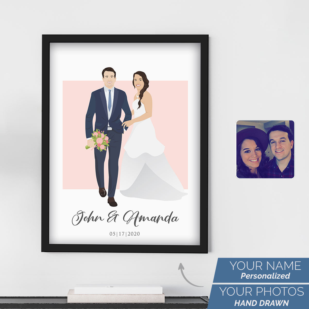 Custom Wedding Couple Portrait, Anniversary Drawing, Couple Printable Print, Personalized Wedding Gift - Digital File newest Only