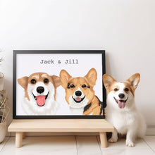 Load image into Gallery viewer, Two Pets Custom Portrait
