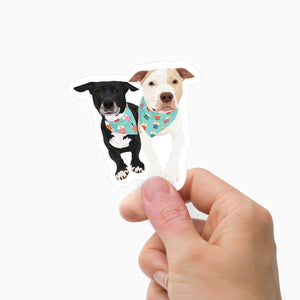 Custom Multiple Dog Stickers