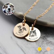 Load image into Gallery viewer, Custom Pet Portrait Necklace
