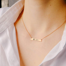 Load image into Gallery viewer, Personalized Pet Bar Necklace
