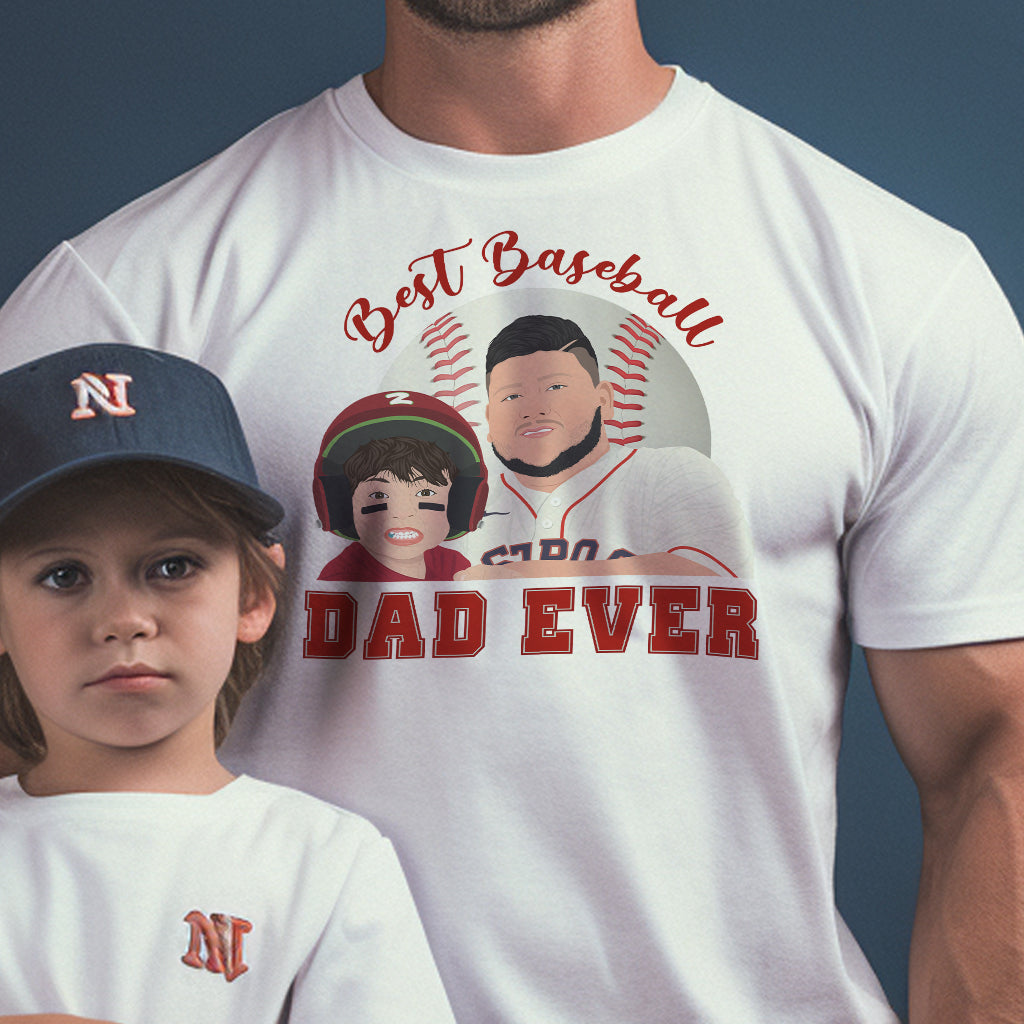 Personalized Baseball Dad Shirt
