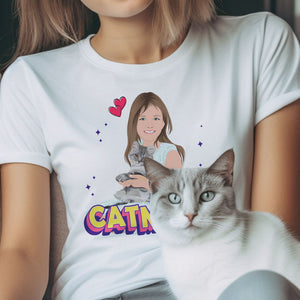 Personalized Cat Mom Shirt