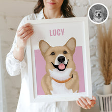 Load image into Gallery viewer, Custom Colored Pet Portrait
