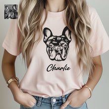 Load image into Gallery viewer, Custom Dog Sketch Female Shirt
