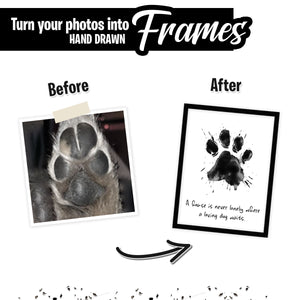 Custom Pet Paw Portrait
