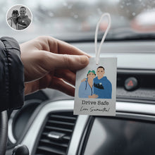 Load image into Gallery viewer, Personalized Drive Safe Couples Air Freshener
