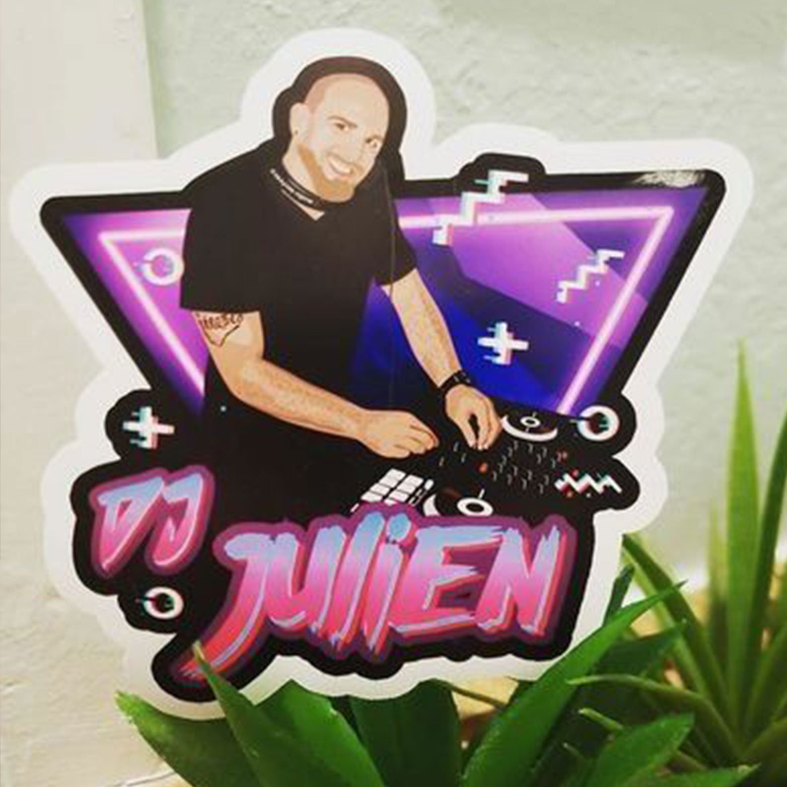 Custom DJ Stickers – Personalized Drawing Gifts