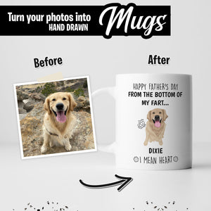 Custom Fathers Day Dog Mug