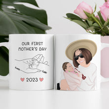 Load image into Gallery viewer, Personalized First Mothers Day Mug
