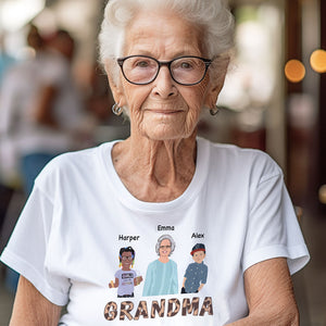 Custom Grandma & Grandkids Shirt