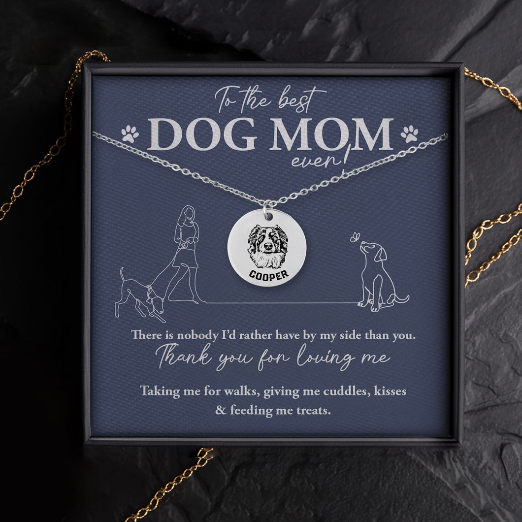 Custom Pet Portrait Necklace Gift