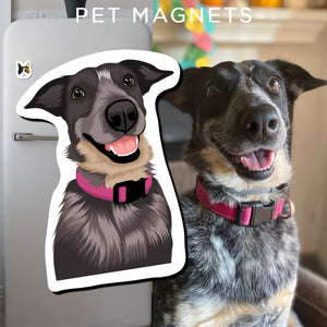 Custom Dog Face Magnets