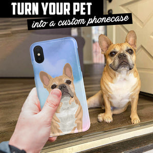 Custom Pet Phone Case - Watercolor