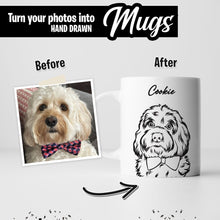 Load image into Gallery viewer, Custom Pet Sketch Mug
