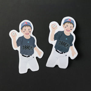 Custom Little League Baseball Stickers
