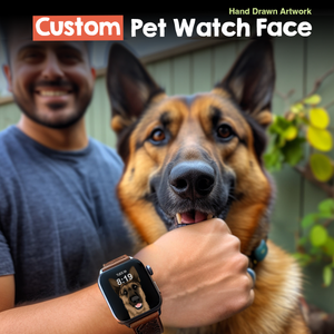 Custom Pet Watch Face | Hand Drawn Art