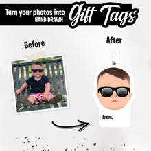 Load image into Gallery viewer, Personalized Face Gift Tags
