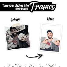 Load image into Gallery viewer, Custom Daddy and Kids Framed Portrait
