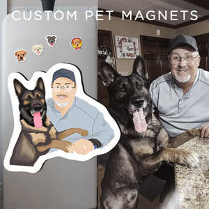 Custom Pet & Owner Fridge Magnets