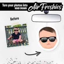 Load image into Gallery viewer, Personalized Baby Face Car Air Freshener
