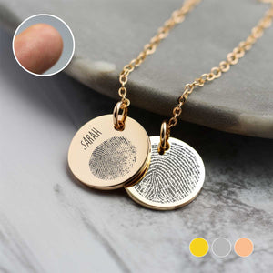 Custom Fingerprint Pendant Necklace