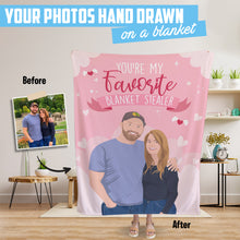 Load image into Gallery viewer, Your My Favorite Blanket Stealer Personalized
