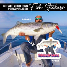 Load image into Gallery viewer, Personalized Fishing Stickers
