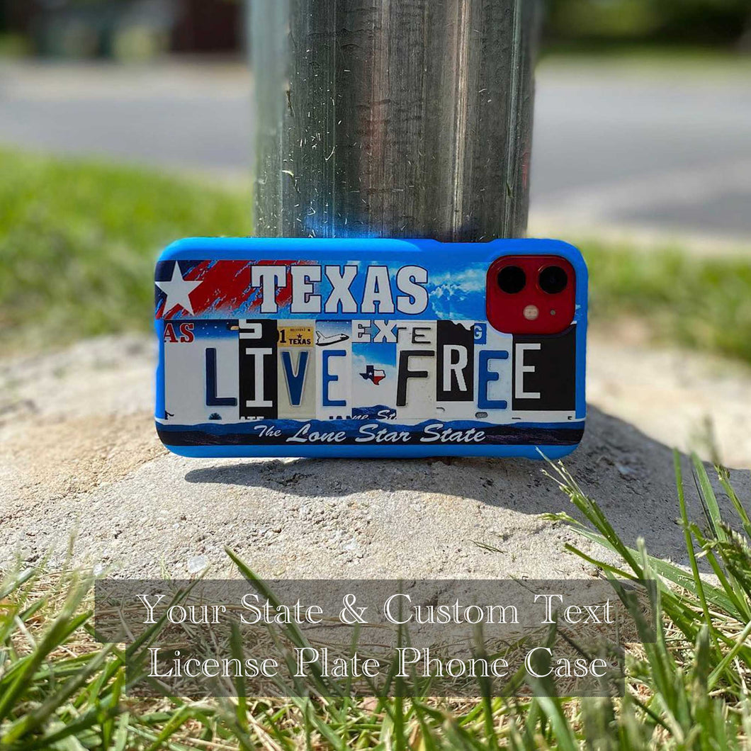 Custom License Plate Phone Case