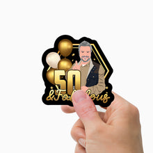 Load image into Gallery viewer, 50 and Fabulous Sticker Personalized
