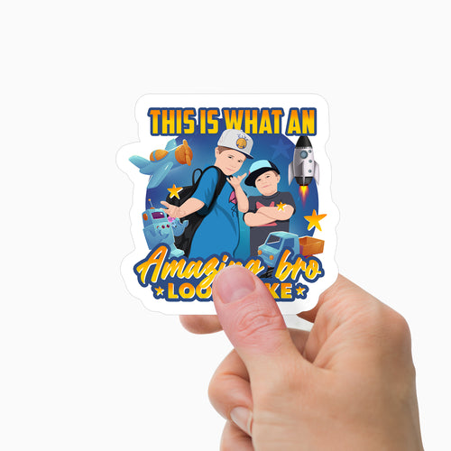 Amazing Brother Sticker Personalized