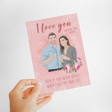 Load image into Gallery viewer, Anniversary Card Stickers Personalized
