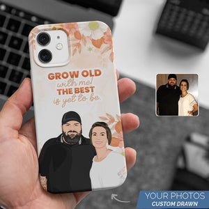 Growing Old Anniversary cell phone case personalized
