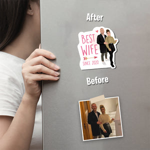 Best Wife Year Magnet designs customize for a personal touch