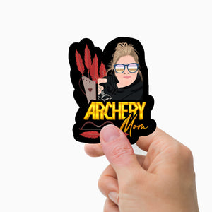 Archery Mom Stickers Personalized