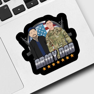 Army Dad Sticker designs customize for a personal touch
