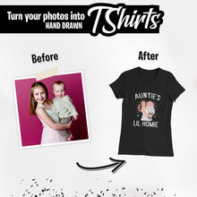Load image into Gallery viewer, Auntie Shirt Sticker designs customize for a personal touch
