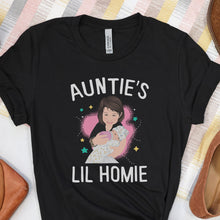 Load image into Gallery viewer, Auntie Shirt Stickers Personalized

