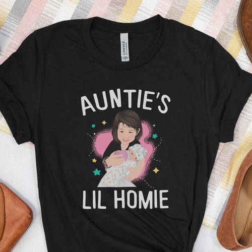 Auntie Shirt Stickers Personalized