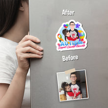 Load image into Gallery viewer, Autism Support Magnet designs customize for a personal touch
