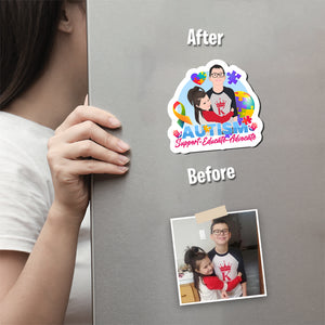Autism Support Magnet designs customize for a personal touch