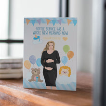 Load image into Gallery viewer, Baby Shower Card Sticker designs customize for a personal touch
