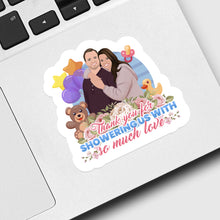Load image into Gallery viewer, Baby Shower Thank you Sticker designs customize for a personal touch
