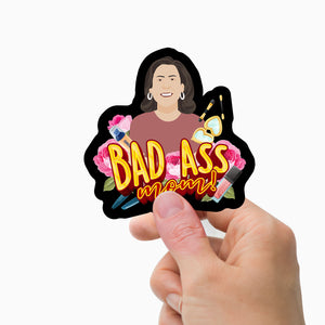Badass Mom  Stickers Personalized