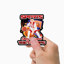 Load image into Gallery viewer, Basketball School Sports Sticker Personalized
