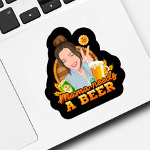 Load image into Gallery viewer, Beer Mom  Sticker designs customize for a personal touch
