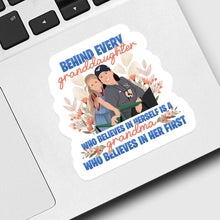 Load image into Gallery viewer, Behind Every Granddaughter Is Grandma Sticker designs customize for a personal touch
